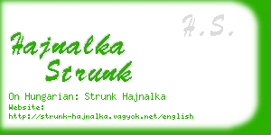 hajnalka strunk business card